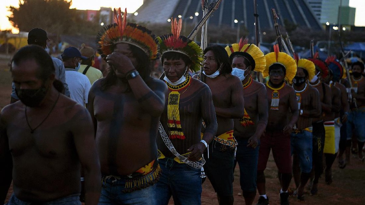 FOTO: Asa Suku Kayapo Mempertahankan Tanah Adat