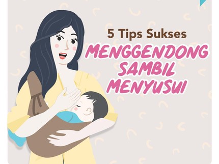 5 Tips Sukses Menggendong Sambil Menyusui