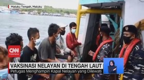 VIDEO: Puluhan Nelayan Divaksinasi Di Tengah Laut