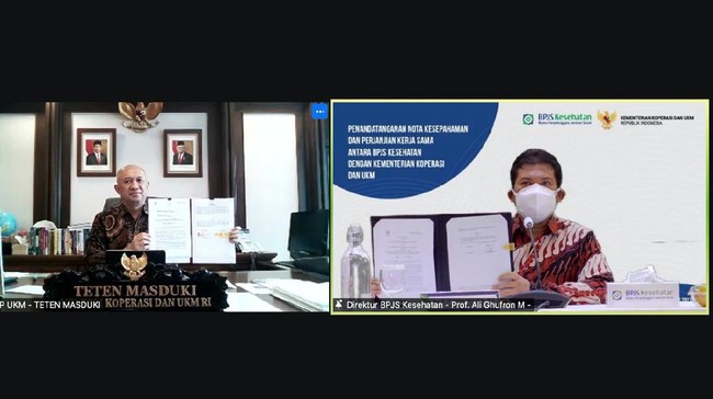 BPJS Kesehatan dan Kemenkop UKM berkolaborasi mengoptimalkan cakupan peserta program JKN-KIS, serta percepatan menuju universal health coverage (UHC).