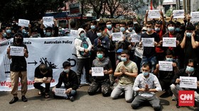 Pengungsi Afghanistan Kembali Bertenda di Kantor UNHCR Jakpus