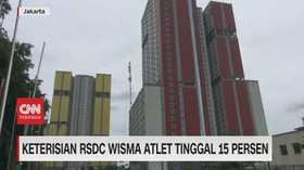 VIDEO: Keterisian RSDC Wisma Atlet Tinggal 15 Persen