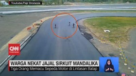 VIDEO: Warga Nekat Jajal & Jebol Sirkuit Mandalika