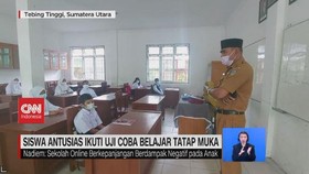 VIDEO: Siswa Antusias Ikuti Uji Coba Belajar Tatap Muka