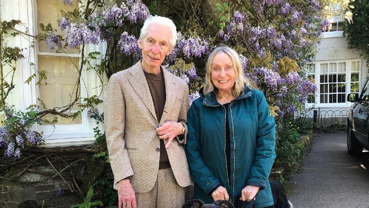 Charlie Watts dan istri