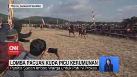 VIDEO: Lomba Pacuan Kuda dan Vaksinasi Picu Kerumunan