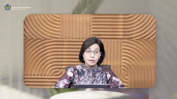 Menteri Keuangan Sri Mulyani saat Konferensi Pers APBN KITA Edisi Agustus 2021. (Tangkapan Layar Youtube/Menteri Keuangan)