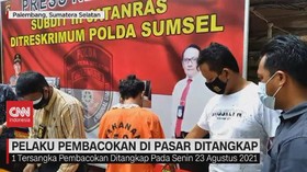 VIDEO: Pelaku Pembacokan di Pasar Ditangkap