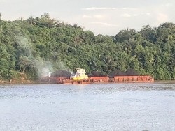 Batu Bara Terbakar-Asap Masuk Mal di Samarinda, KSOP dan Polisi Selidiki