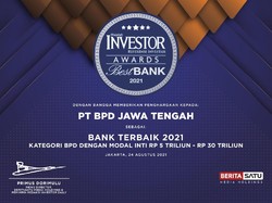 Bank Jateng Peroleh Penghargaan sebagai Bank Terbaik 2021