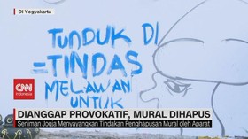 VIDEO: Dianggap Provokatif, Mural Dihapus