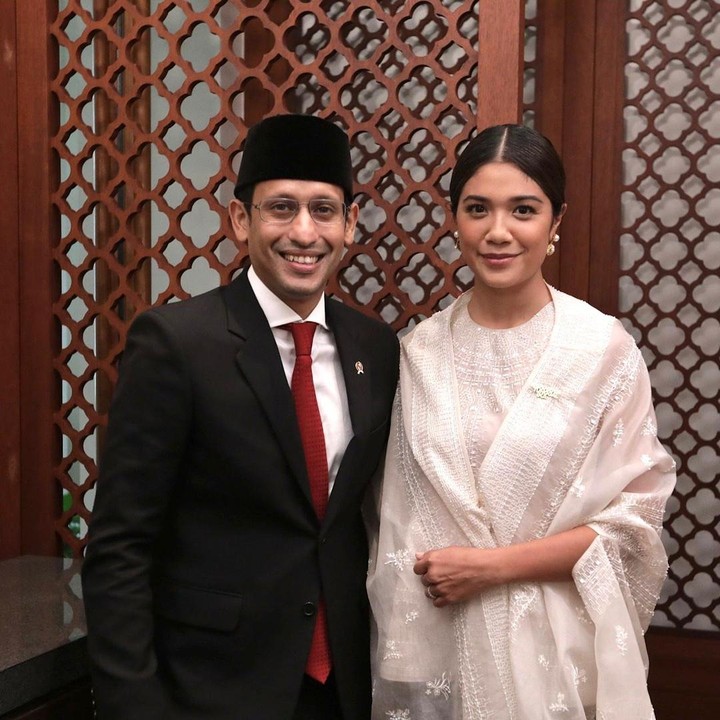 <p>Menteri Pendidikan Kebudayaan, Riset dan Teknologi Nadiem Makariem menikah dengan sang istri, Franka Franklin sejak tahun 2014.(Foto: Instagram @nadiemmakarim)</p>