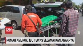 VIDEO: Seorang Ibu Tewas Selamatkan Anak Dari Reruntuhan