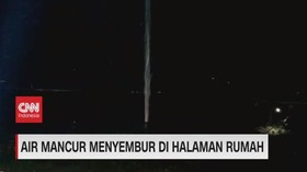 VIDEO: Heboh, Air Mancur Menyembur di Halaman Rumah