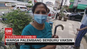 VIDEO: Warga Palembang Jadi Pemburu Vaksin