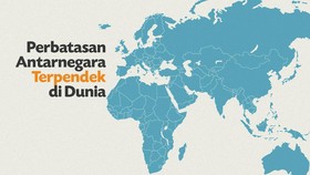 INFOGRAFIS: Perbatasan Antarnegara Terpendek di Dunia