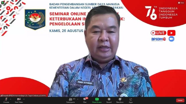 Di era teknologi informasi, para ASN dituntut untuk mampu meningkatkan kompetensi di bidang keterbukaan informasi publik.