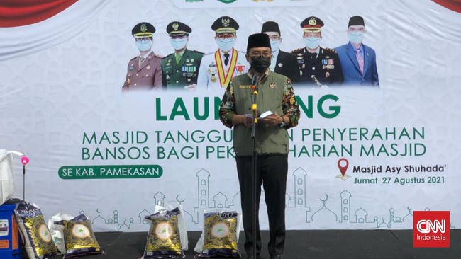Tempat ibadah yang ditunjuk adalah masjid yang dapat memberi contoh atas kedisiplinan dalam menerapkan protokol kesehatan Covid-19.