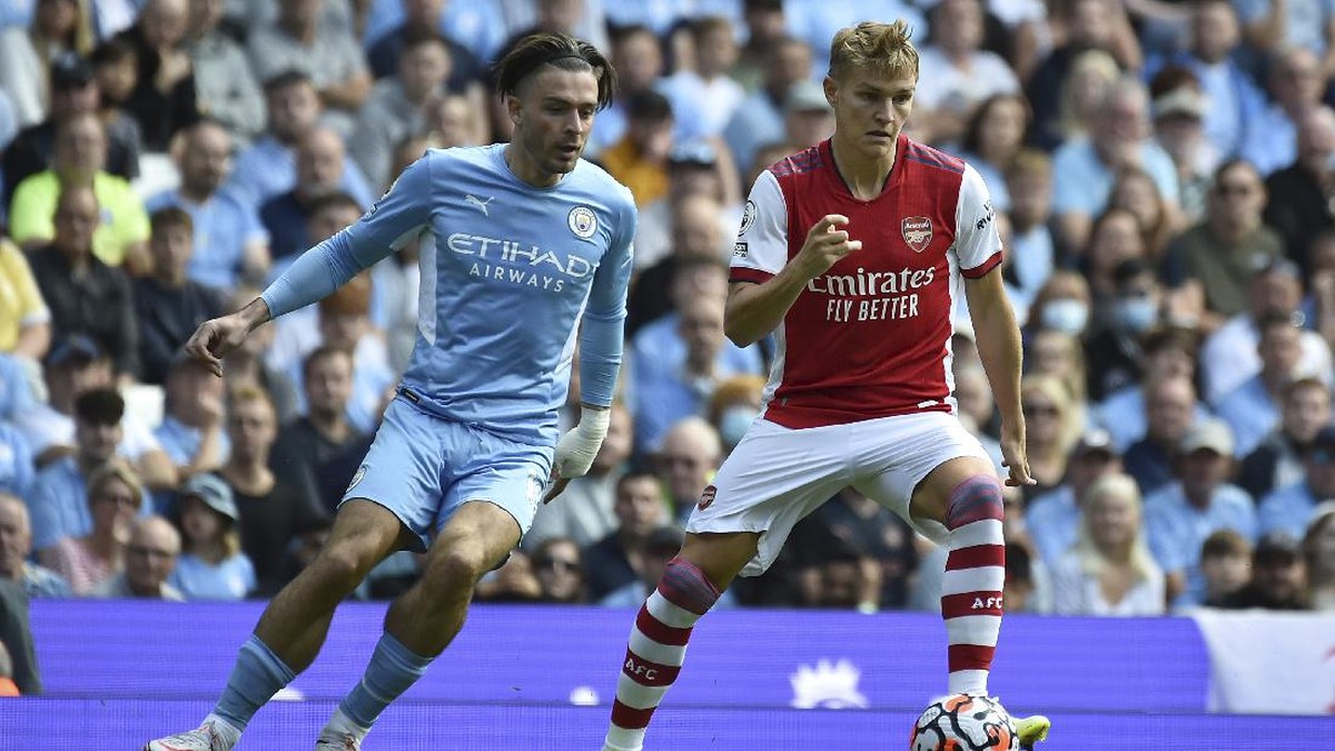 FOTO: Man City Buat Arsenal Hancur Lebur di Liga Inggris