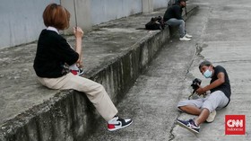 FOTO: Berfoto Ria Kala DKI Jakarta Bebas Zona Merah Corona