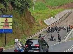 Viral Rombongan Bikers Kopdar di Jalur Penyelamat, Polisi Bertindak