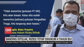 VIDEO: Banding Ditolak, Rizieq Tetap Dihukum 4 Tahun Bui