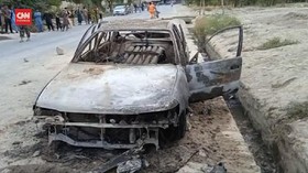 VIDEO: Penampakan Mobil Penembak Roket di Dekat Bandara Kabul