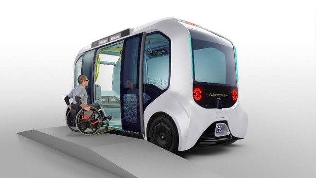 Mobil otonom Toyota e-Palette sebelumnya menabrak atlet tunanetra Jepang hingga tak bisa ikut kompetisi judo Paralimpiade.