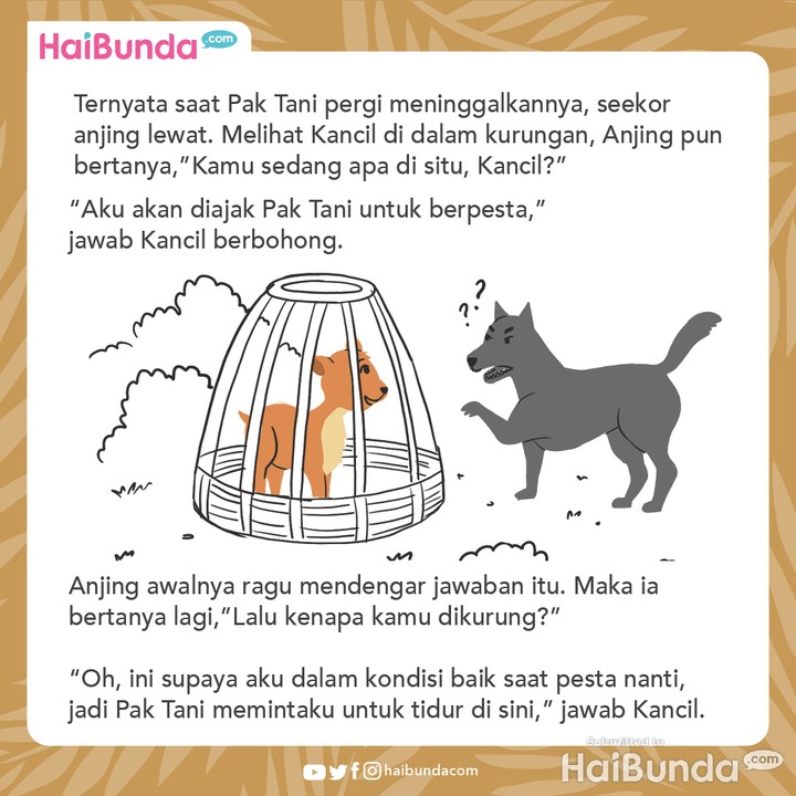 Cerita Nusantara Kancil dan Anjing