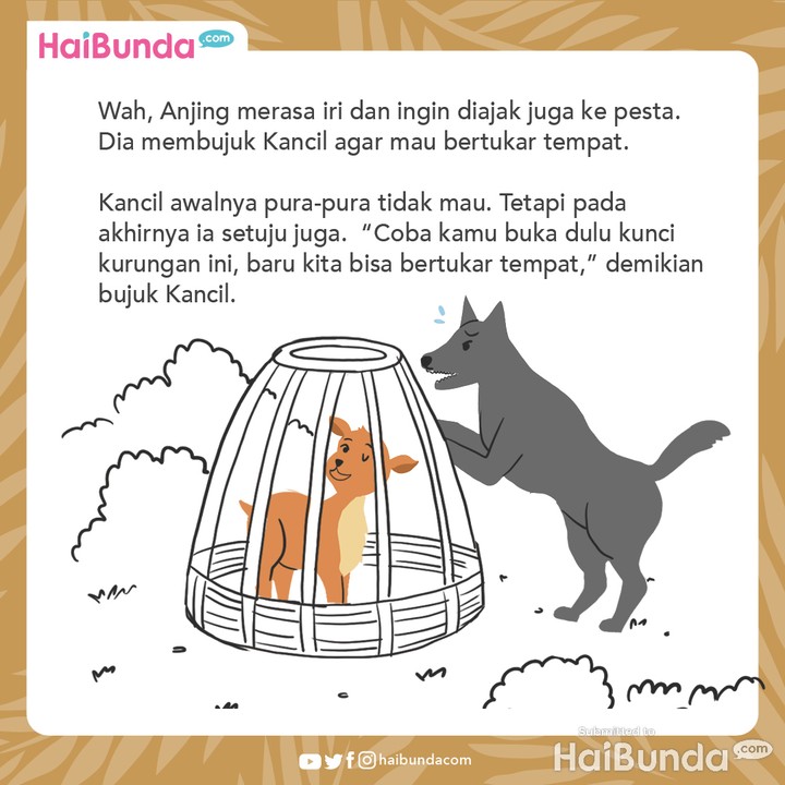 Cerita Nusantara Kancil dan Anjing