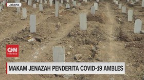 VIDEO: Makam Jenazah Penderita Covid-19 Ambles