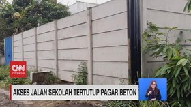 VIDEO: Akses Jalan Sekolah Tertutup Pagar Beton