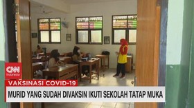 VIDEO: Murid Yang Sudah Divaksin Ikuti Sekolah Tatap Muka