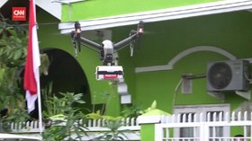 VIDEO: Drone di Makassar Sigap Bantu Pasien Isolasi Corona