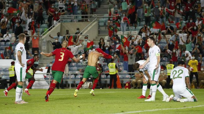 Ronaldo regrets taking off his shirt in Portugal vs Ireland