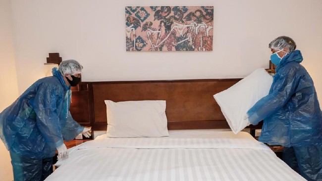 BPS mencatat tingkat penghunian kamar (TPK) atau okupansi hotel klasifikasi bintang sebesar 25,07 persen pada Agustus 2021.