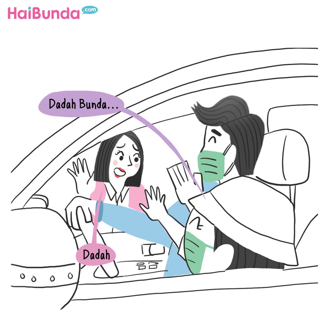 komik sekolah tatap muka: Bunda galau!