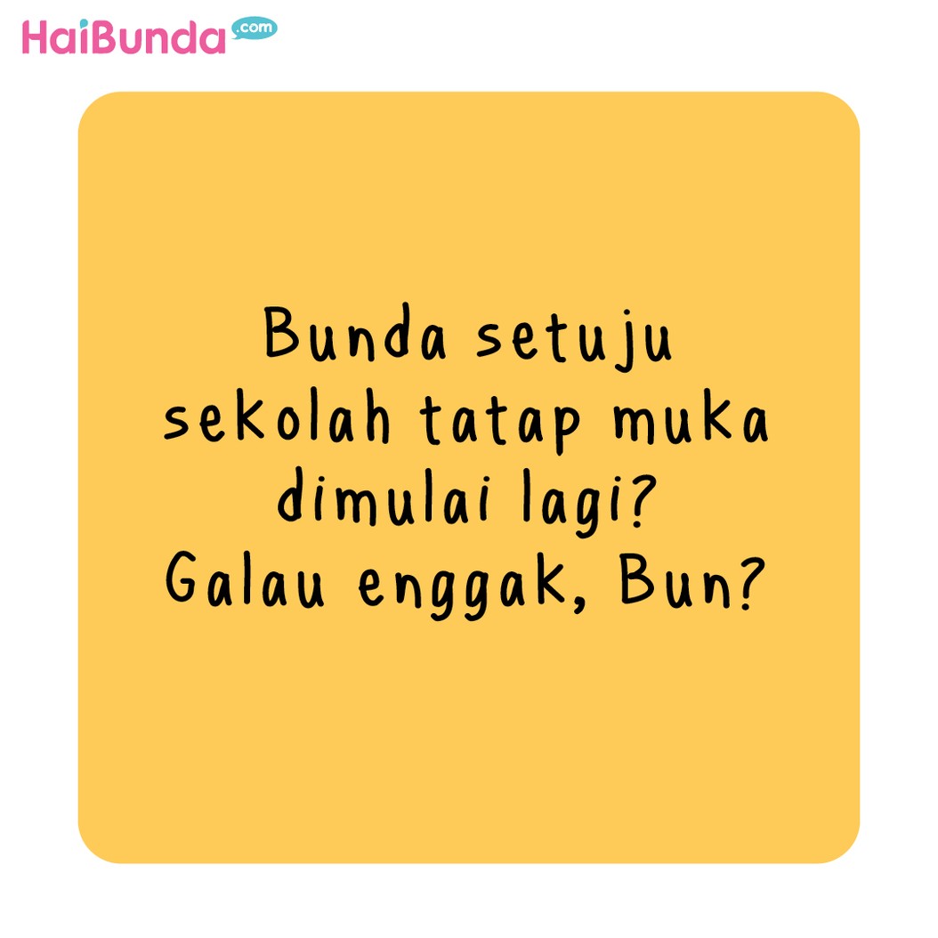komik sekolah tatap muka: Bunda galau!