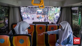 FOTO: Bus Sekolah Beroperasi Selama Pembelajaran Tatap Muka