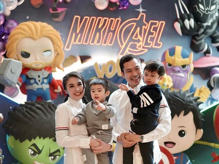 Seru Banget! 7 Potret Pesta Ulang Tahun Anak Sandra Dewi yang Bertema Marvel