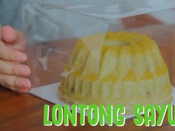 Unik! Lontong Sayur Ini Bentuknya Mirip Puding Pandan