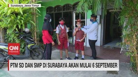 VIDEO: PTM SD & SMP di Surabaya Akan Mulai 6 September
