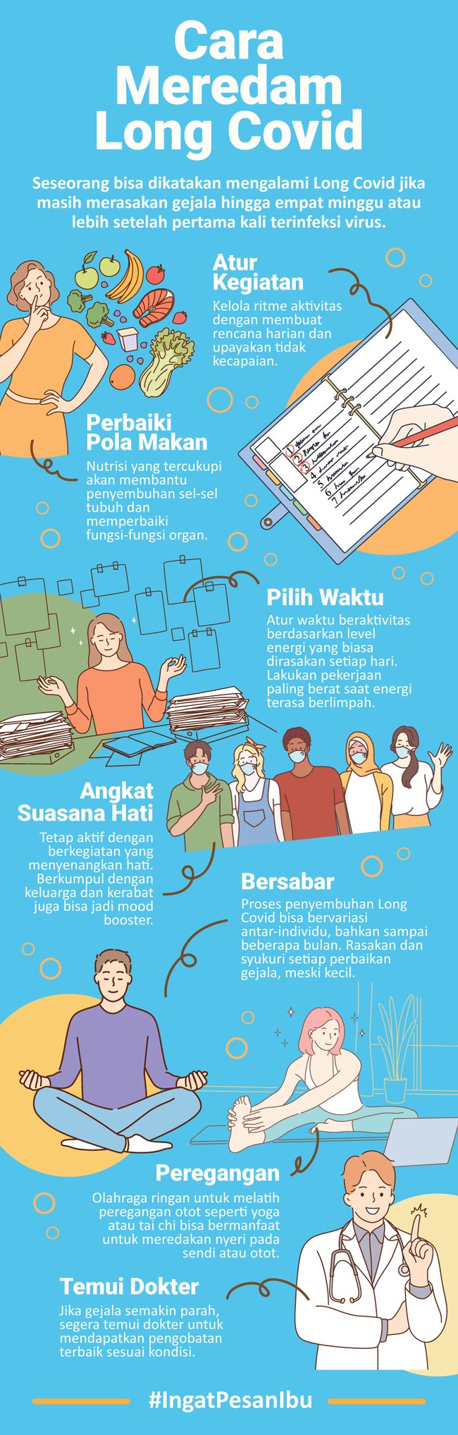 Seseorang bisa dikatakan mengalami Long Covid jika masih merasakan gejala hingga empat minggu atau lebih setelah pertama kali terinfeksi virus.