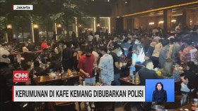VIDEO: Kerumunan di Kafe Kemang Dibubarkan Polisi