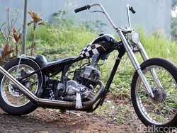Sangar! Yamaha Scorpio ini Disulap Jadi Chopper yang Spesial