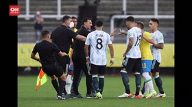 VIDEO: Laga Kualifikas Brazil vs Argentina DIhentikan