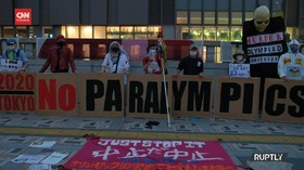 VIDEO: Paralimpiade Tokyo 2020 Usai, Warga Berunjuk Rasa