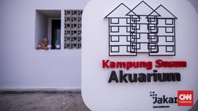 FOTO: Warga Mulai Huni Kampung Susun Akuarium