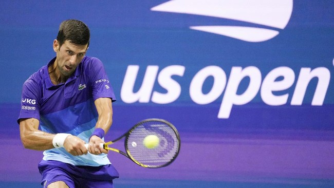 Novak Djokovic menjejakkan kaki ke babak final grand slam US Open usai mengalahkan petenis tuan rumah, Jenson Brooksby.