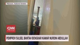 VIDEO: Pemprov Sulsel Bantah Bongkar Kamar Nurdin Abdullah
